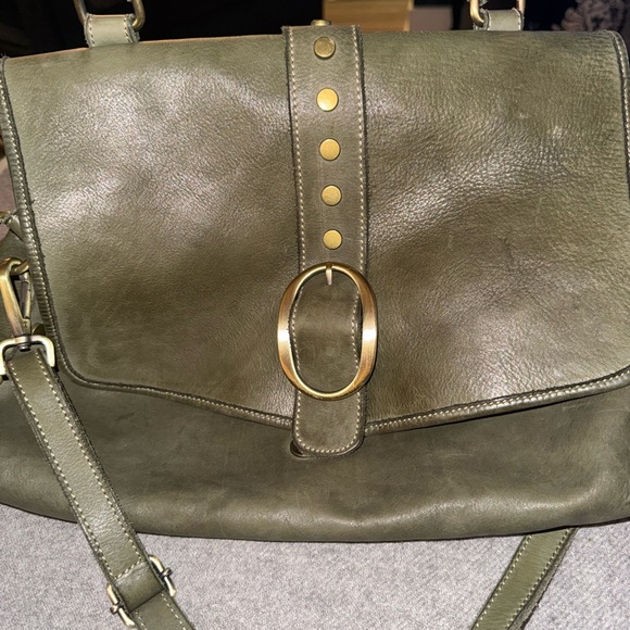 Handbags - Gorgeous Handmade Olive Green Leather Shoulder Bag. Luxurious, Trendy, Stunning!
